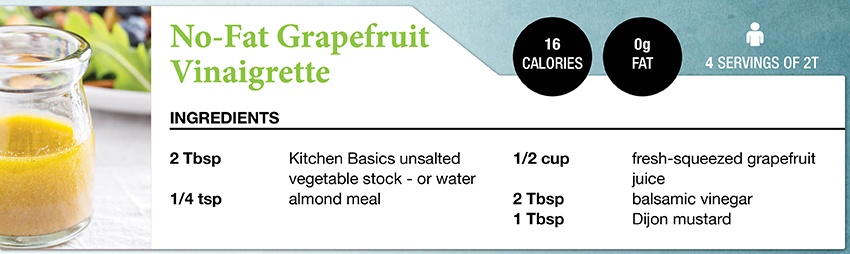 Zone Diet No-Fat Grapefruit Vineaigrette