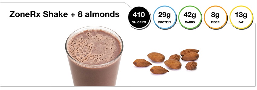 A Day in the Zone - Shake and Almonds